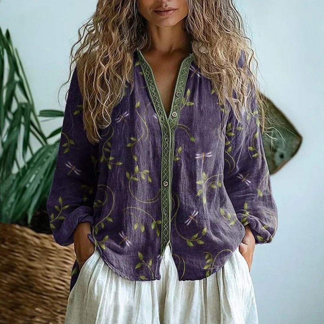 Daphne – Lightweight Linen Button-Up Shirt
