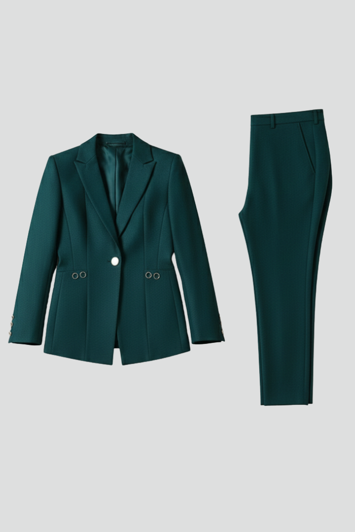 Cleo – Tailored Blazer and Straight Leg Trousers Set