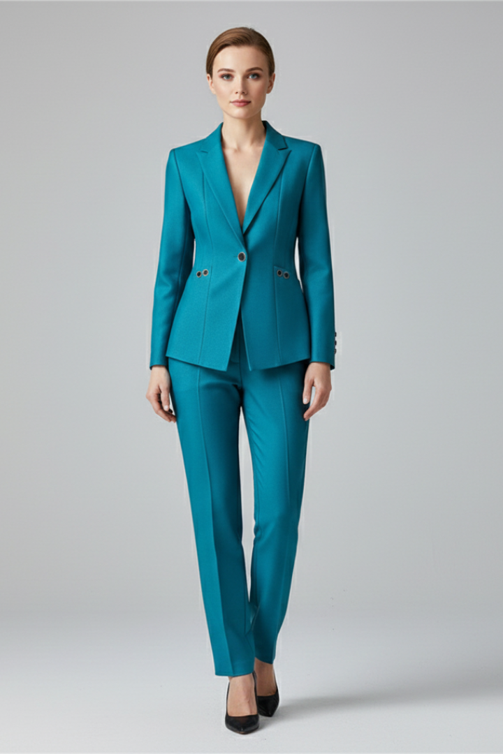 Cleo – Tailored Blazer and Straight Leg Trousers Set