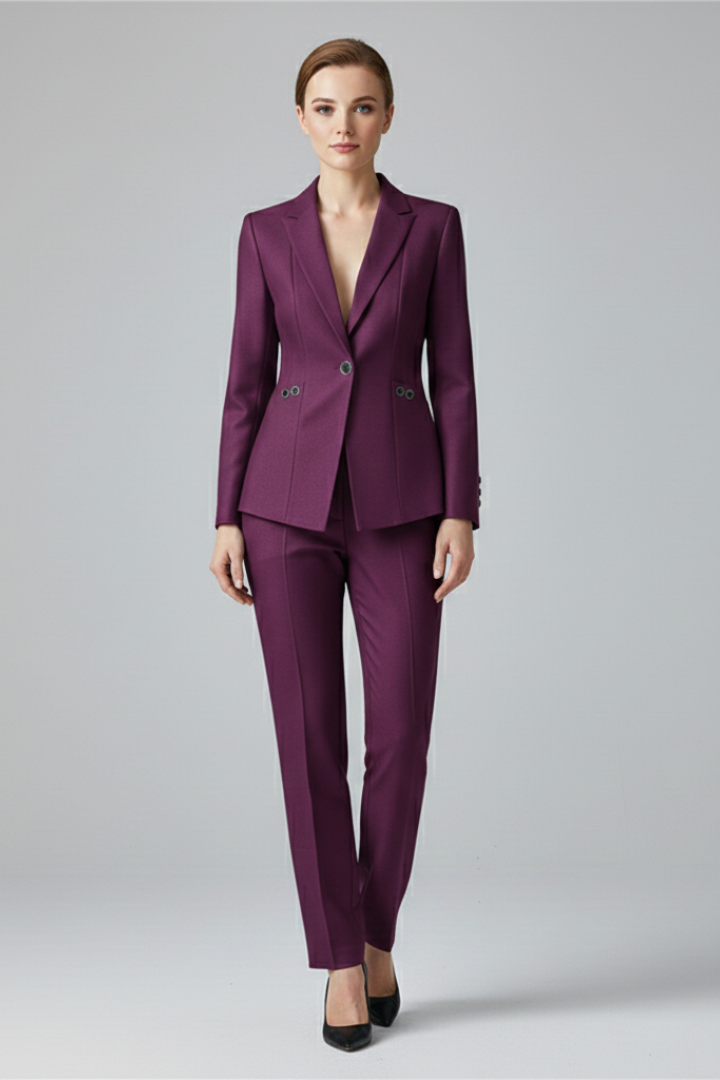Cleo – Tailored Blazer and Straight Leg Trousers Set