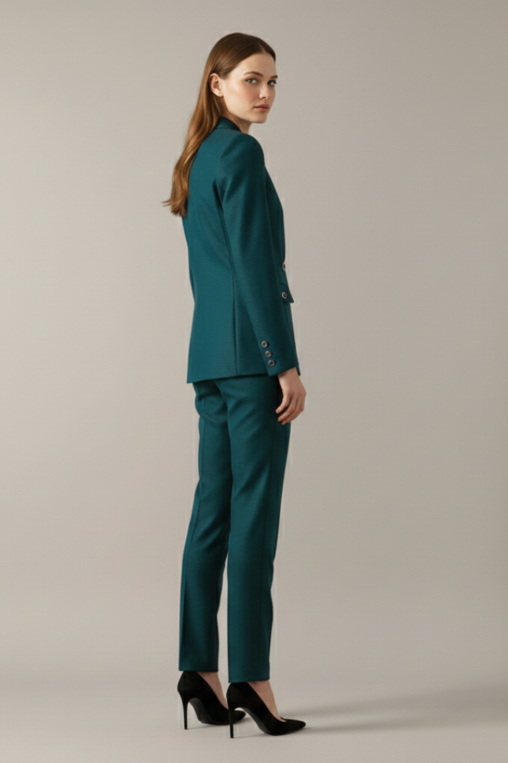 Cleo – Tailored Blazer and Straight Leg Trousers Set
