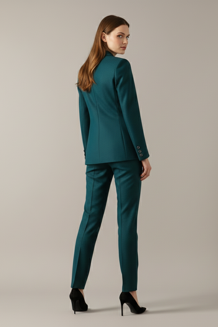 Cleo – Tailored Blazer and Straight Leg Trousers Set