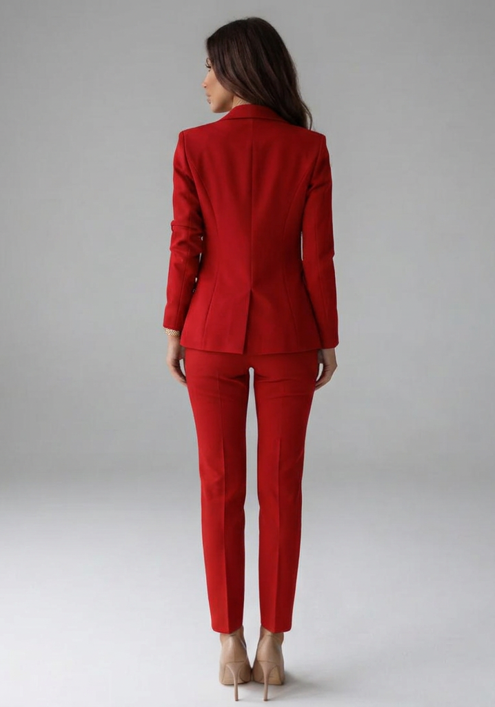 Adele – Tailored Double-Breasted Office Blazer Set