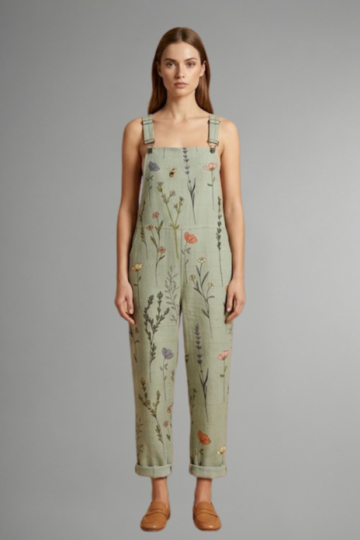 Daphne – Adjustable Strap Jumpsuit with Wide Leg Silhouette