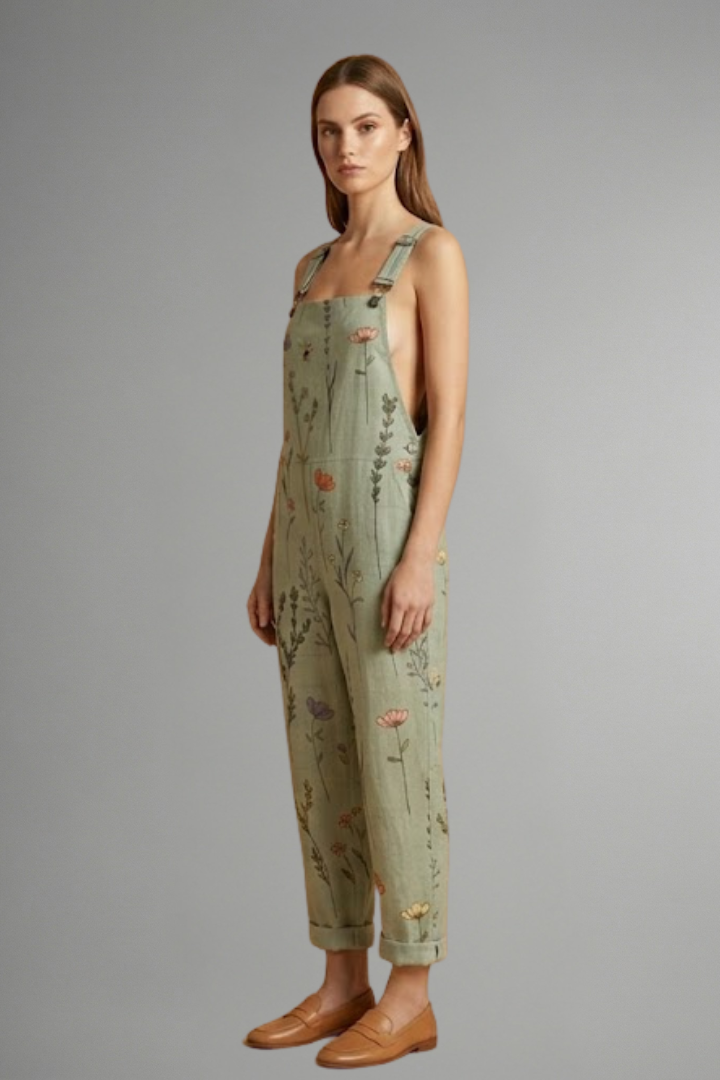 Daphne – Adjustable Strap Jumpsuit with Wide Leg Silhouette
