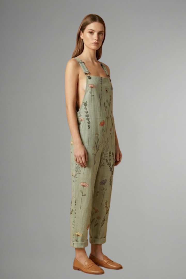 Daphne – Adjustable Strap Jumpsuit with Wide Leg Silhouette