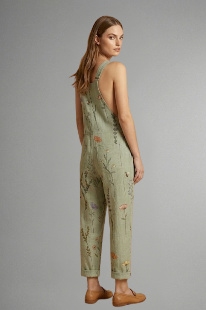 Daphne – Adjustable Strap Jumpsuit with Wide Leg Silhouette