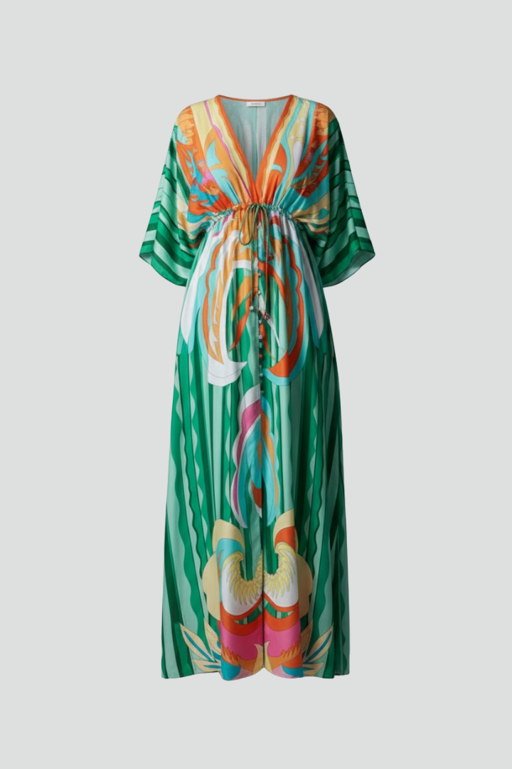 Annabel – Tie-Waist V-Neck Maxi Dress