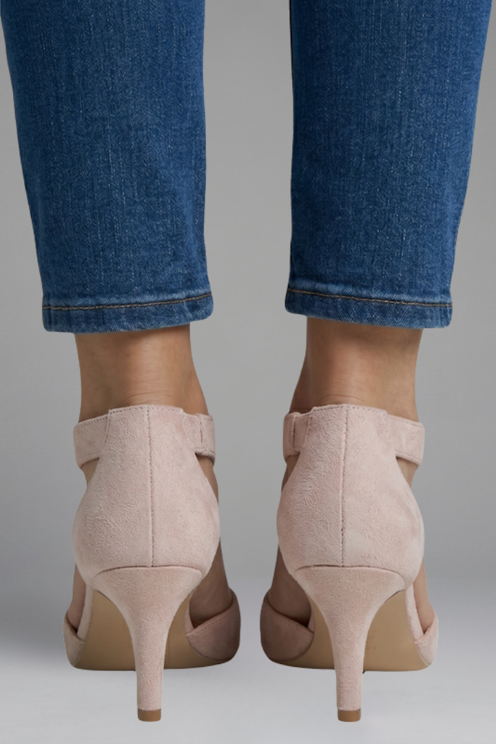 Delilah – Orthopaedic Peep Toe Heels for Comfort