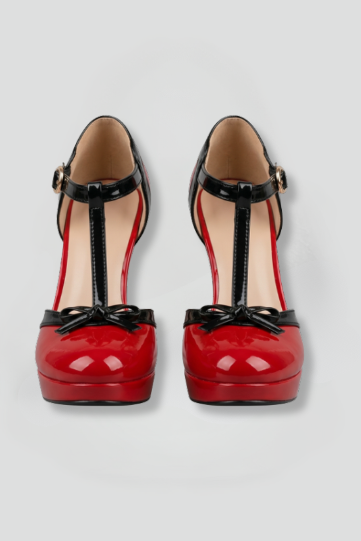 Daphne – Orthopaedic T-Strap Heels for Special Events