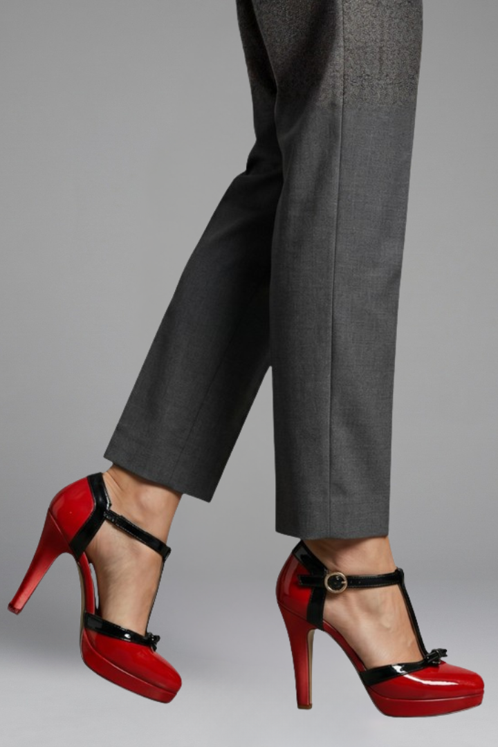 Daphne – Orthopaedic T-Strap Heels for Special Events