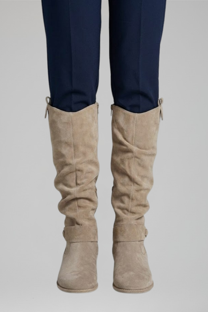 Daphne – Orthopaedic Knee-High Boots with Side Zip