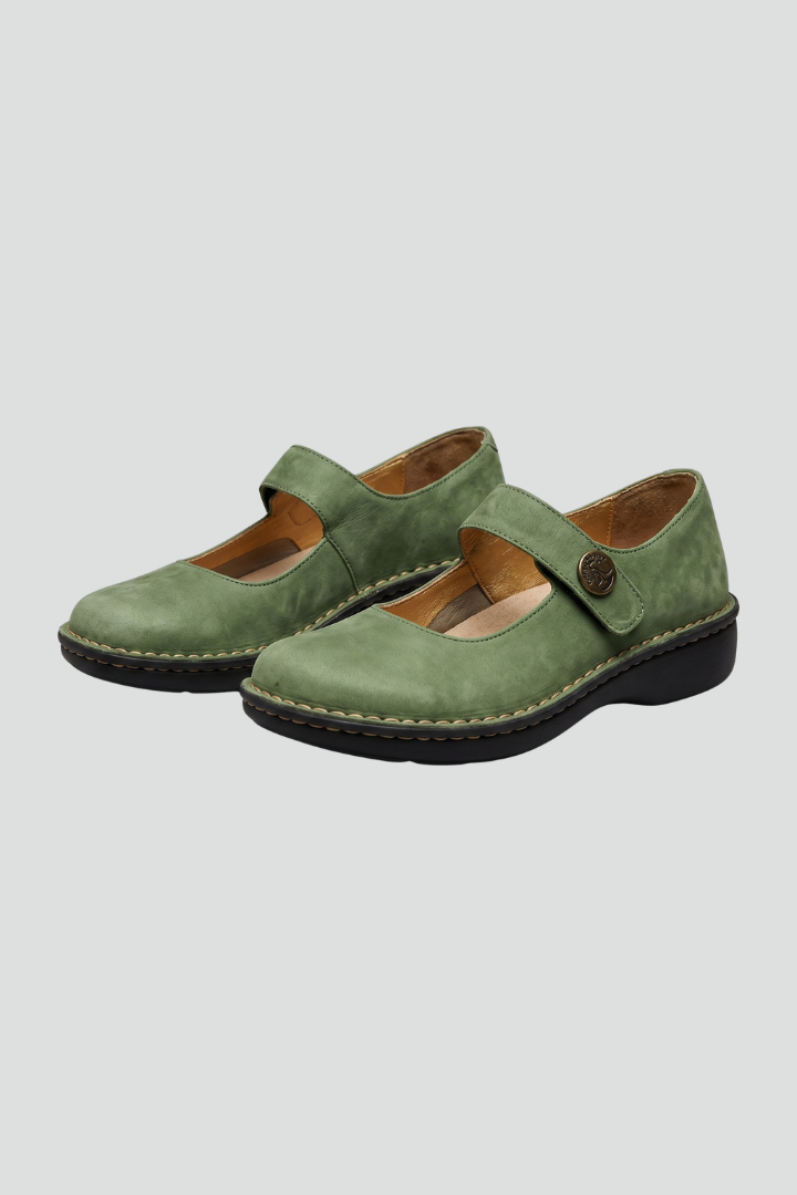 Tessa – Comfortable Orthopaedic Mary Jane Flats with Strap