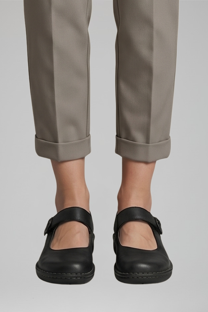 Tessa – Comfortable Orthopaedic Mary Jane Flats with Strap