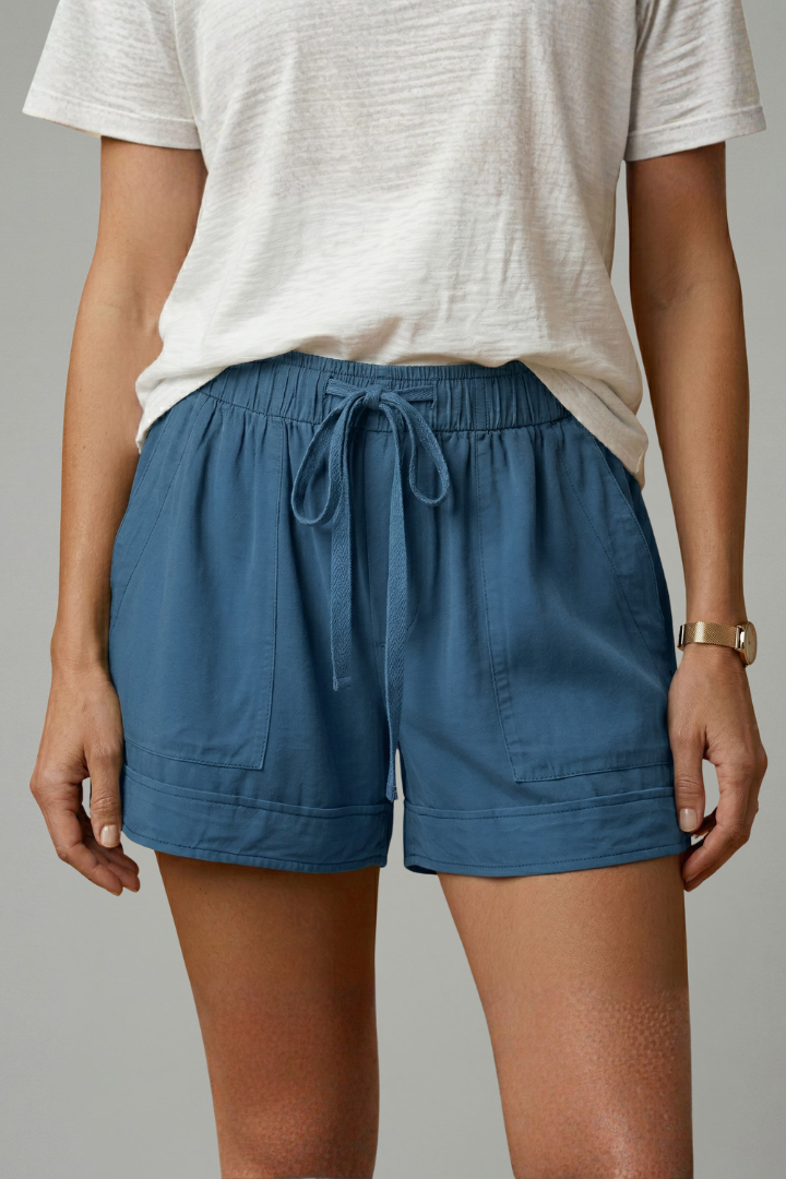 Daphne – Easy Fit Drawstring Waist Shorts