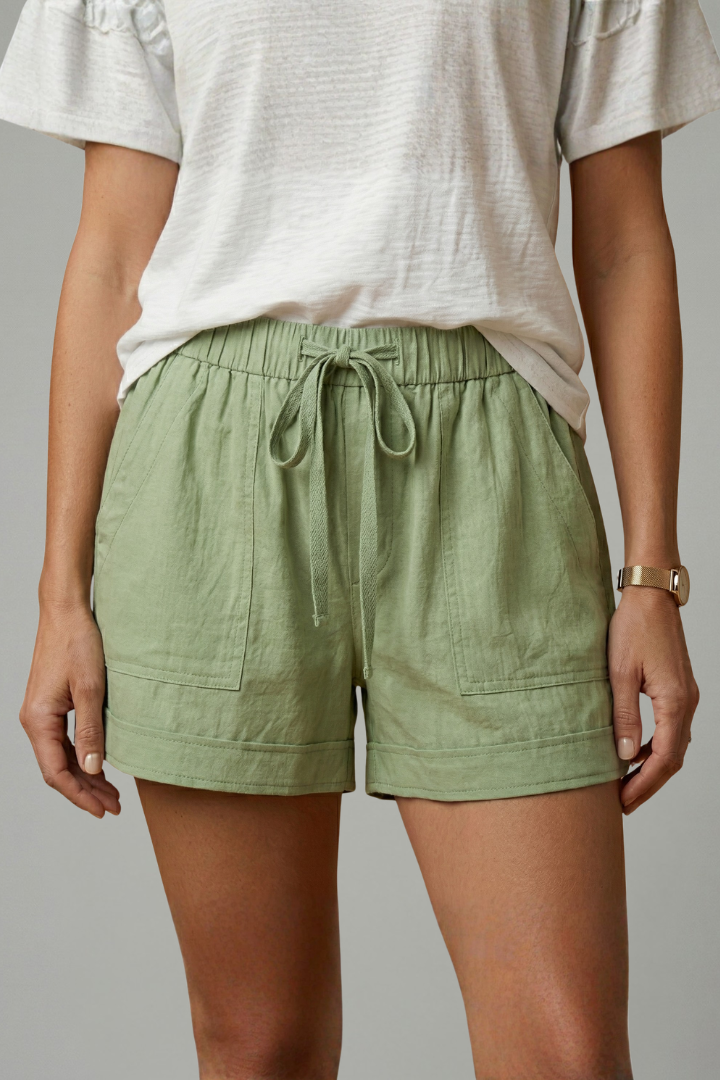 Daphne – Easy Fit Drawstring Waist Shorts