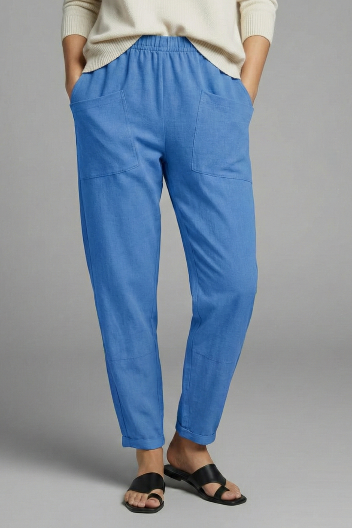 Darcy – Comfortable Trousers with Elastic Waist and Side Pockets