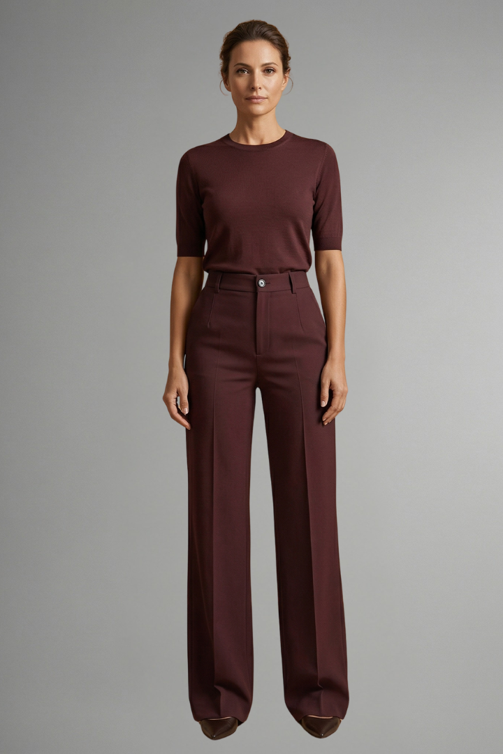 Daphne – High-Rise Straight Leg Trousers