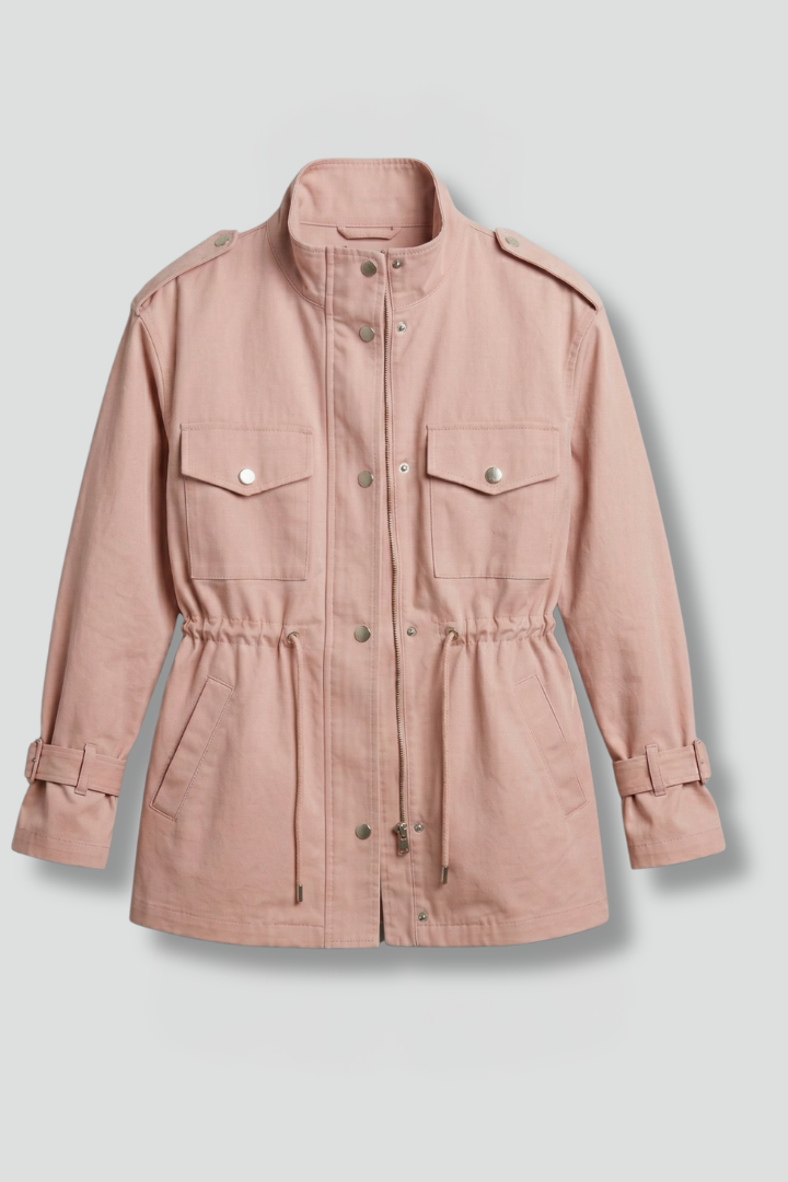 Daphne – Double-Breasted Utility Jacket with Waist Belt