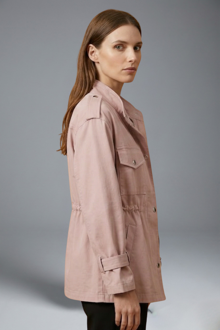 Daphne – Double-Breasted Utility Jacket with Waist Belt