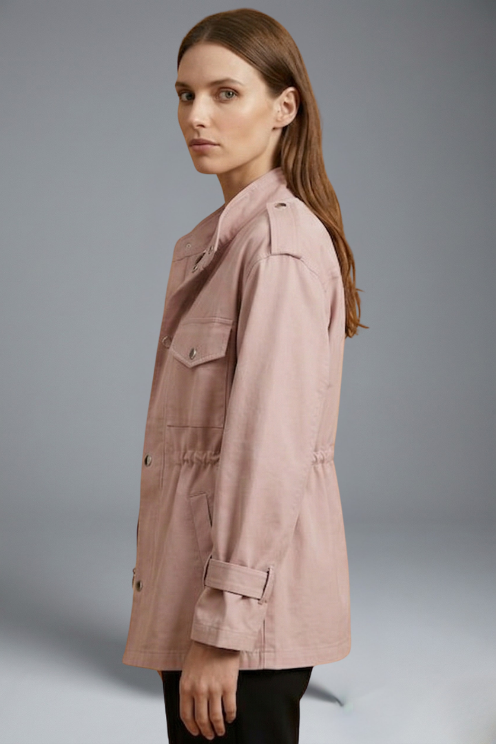 Daphne – Double-Breasted Utility Jacket with Waist Belt