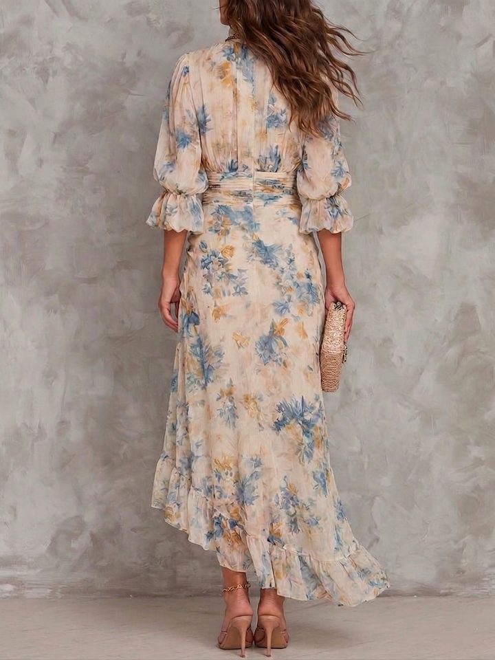 Delilah – Soft Floral Print Maxi Dress