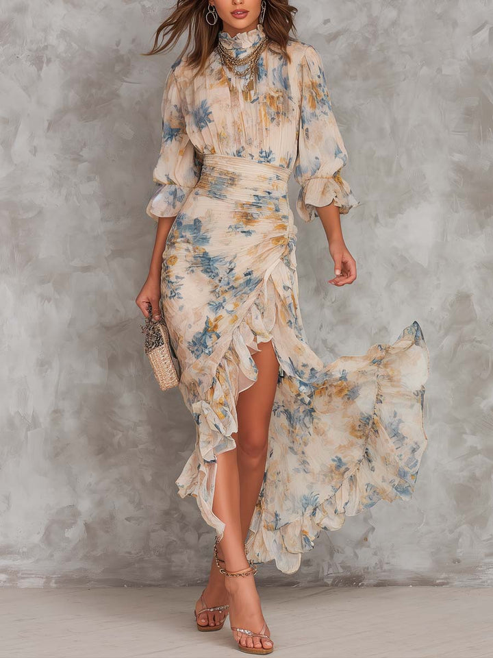 Delilah – Soft Floral Print Maxi Dress