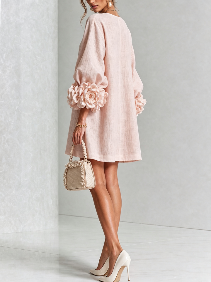 Jocelyn – Mini Dress with Floral Edge Detail