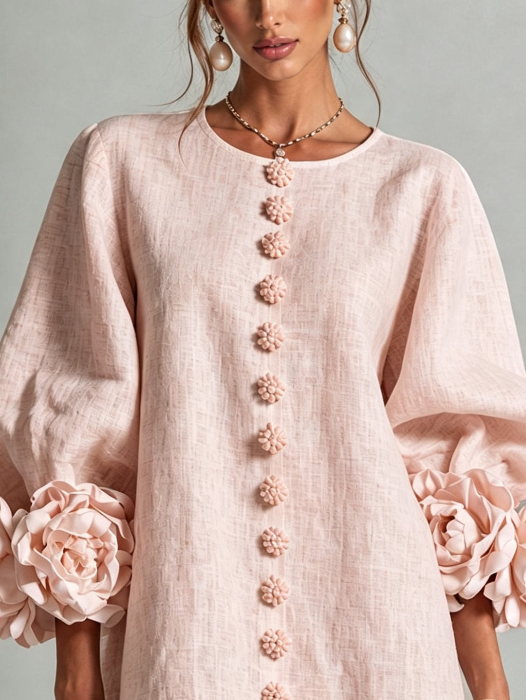 Jocelyn – Mini Dress with Floral Edge Detail