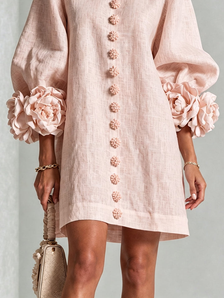 Jocelyn – Mini Dress with Floral Edge Detail