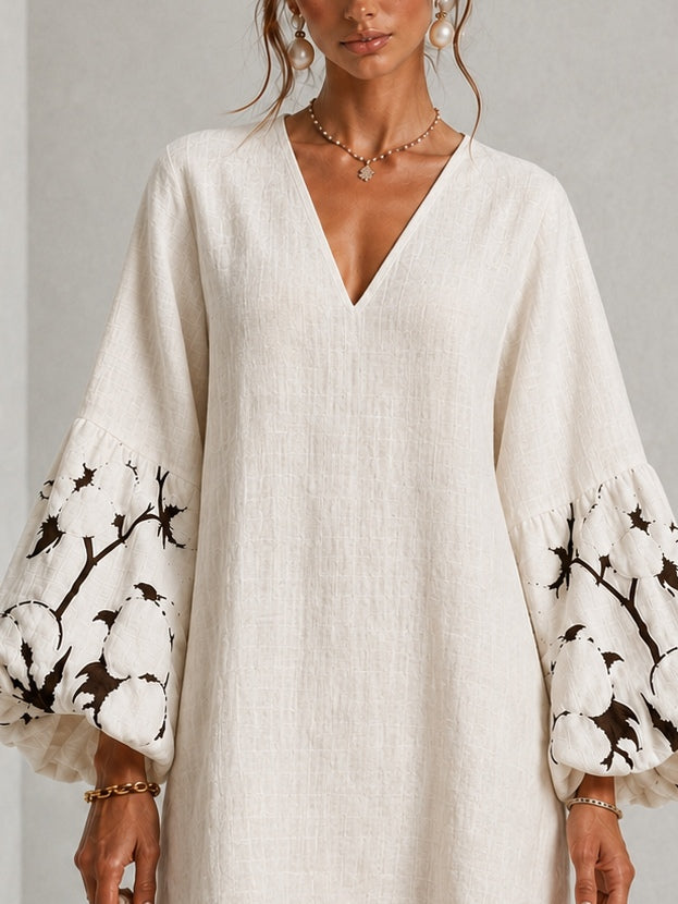 Annabel – Floral Puff-Sleeve Mini Dress