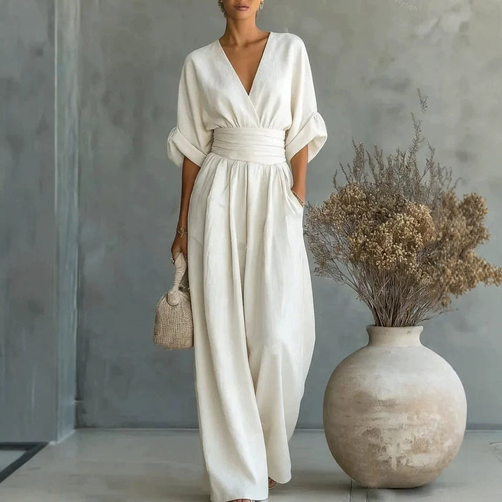 Felicity – Breezy Wide-Leg Linen Jumpsuit
