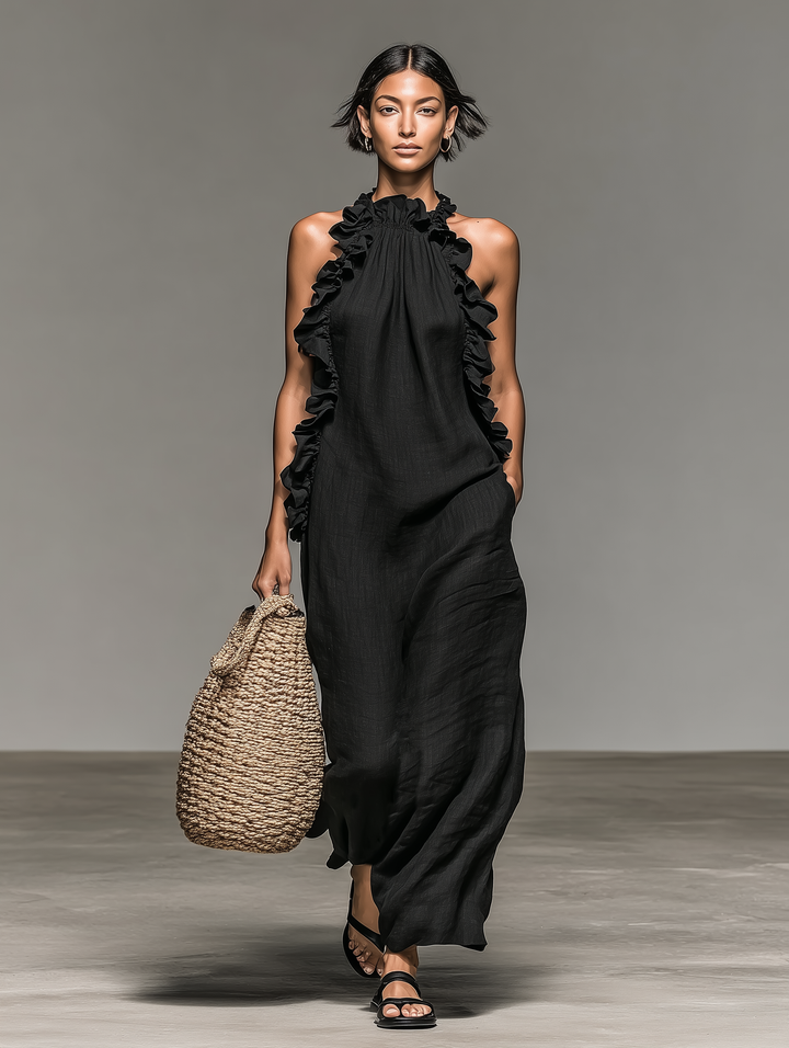 Bianca – Casual Maxi Dress with Handy Pockets