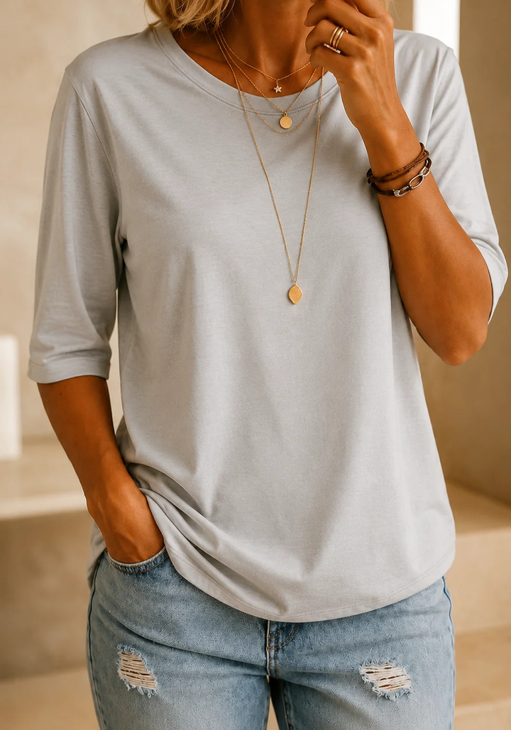 Rae | Relaxed Everyday Half-Sleeve Tee