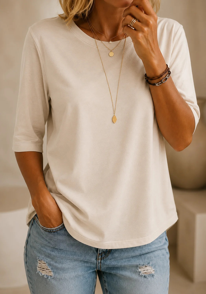 Rae | Relaxed Everyday Half-Sleeve Tee