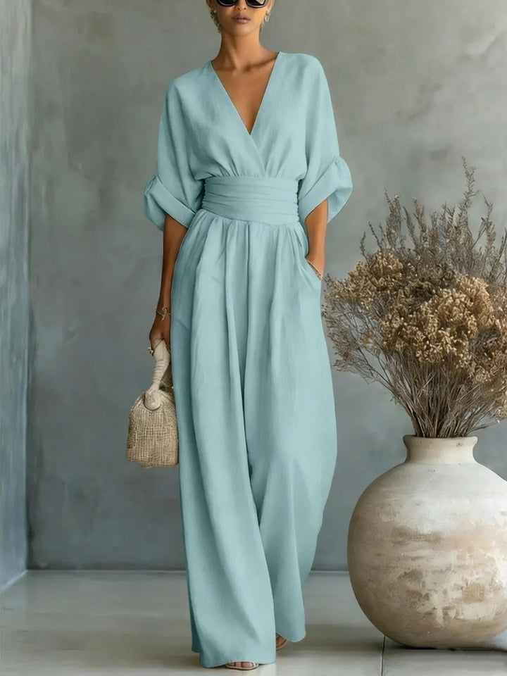 Felicity – Breezy Wide-Leg Linen Jumpsuit