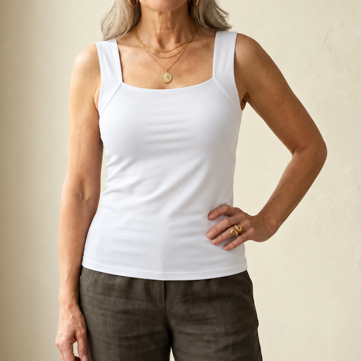 Cleo – Seamless Stretch Tank Bra with Support